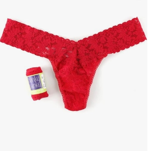 HANKY PANKY 4911P RED LOW RISE THONG